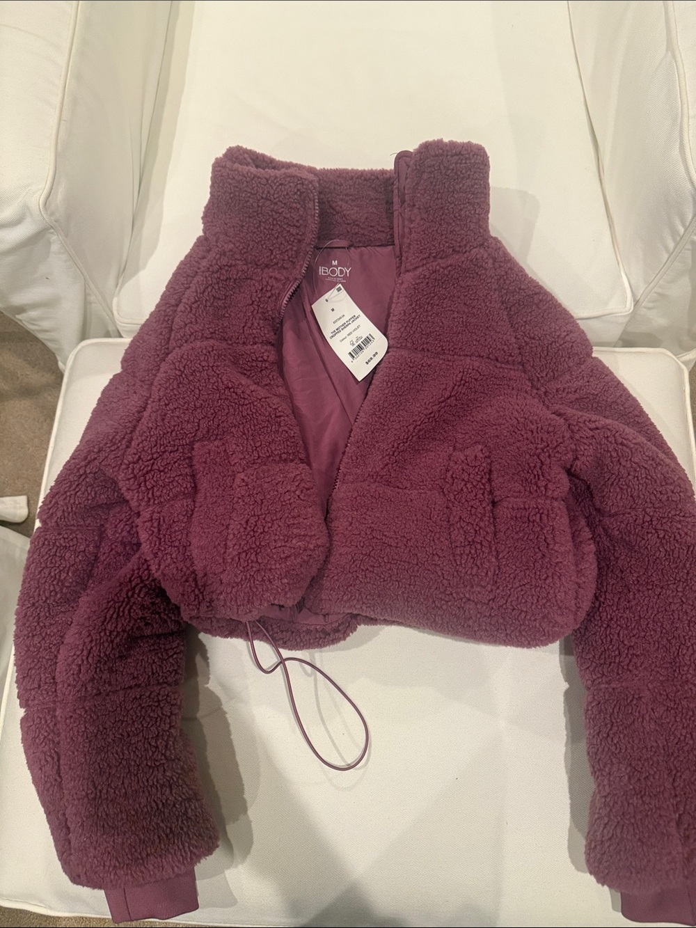 Cotton On Women's Plum Teddy Sherpa Jacket